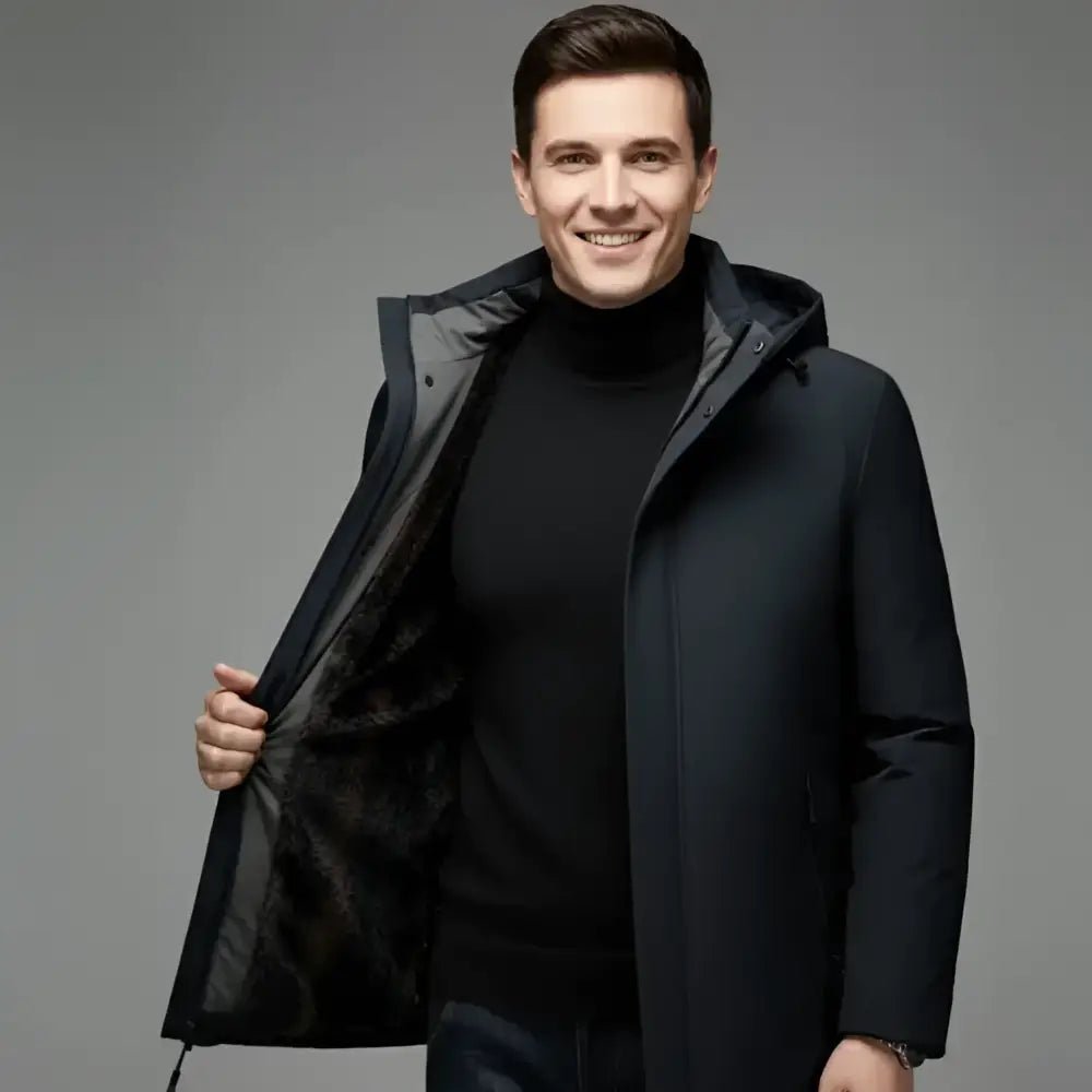 Collection parka homme hiver chaude Image