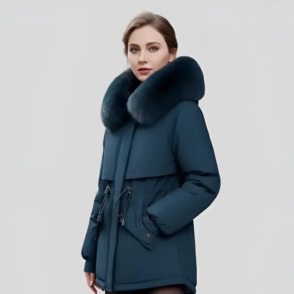 Parka bleu marine femme Image