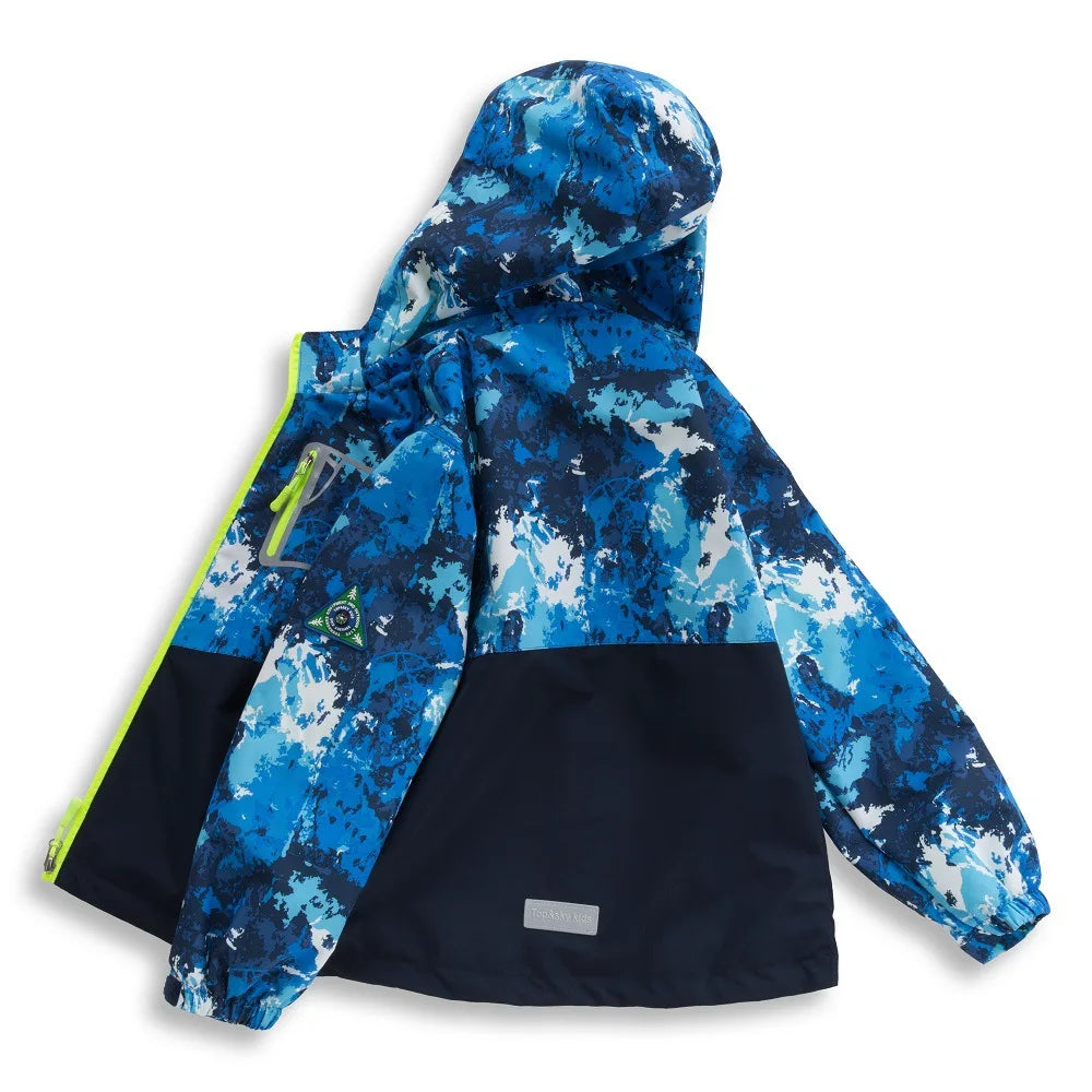 Parka Enfant Imperméable Coupe-Vent – Capuche, 3 à 12 Ans