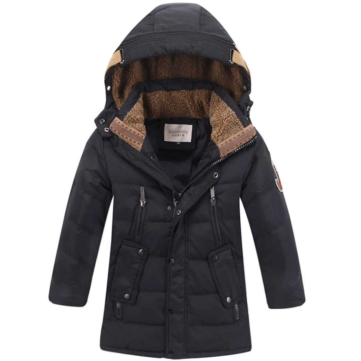 Parka Garçon Doudoune Longue Imperméable – Duvet, 7 à 14 Ans