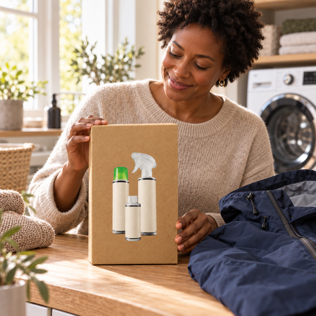 Kit d’entretien des vêtements techniques — mise en situation