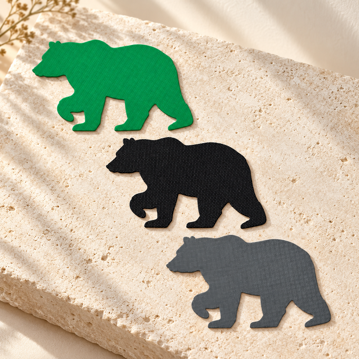 Patchs de réparation à motif ours — vue du produit