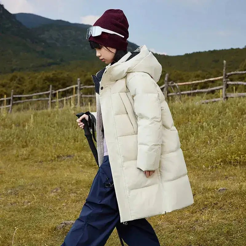 Parka fille 10 ans à capuche en polyester, idéale pour les sorties, disponible en plusieurs couleurs.